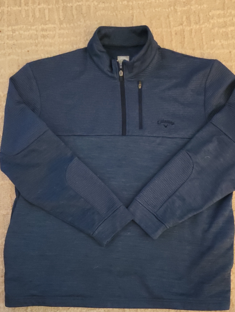 Callaway Men's Dark Blue Half-Zip Performance Golf Pullover, XL